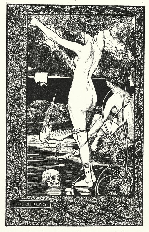 Sirenerne (litografi) af Thomas Heath Robinson