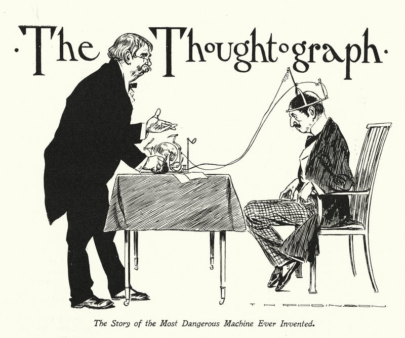 The Thoughtograph (litografi) af Thomas Heath Robinson