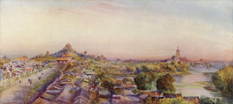 Peking, set fra trommeltårnet af Thomas Hodgson Liddell