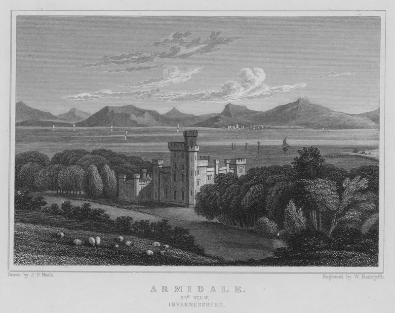 Armidale, 2. udsigt, Invernesshire (gravering) af Thomas Hosmer Shepherd