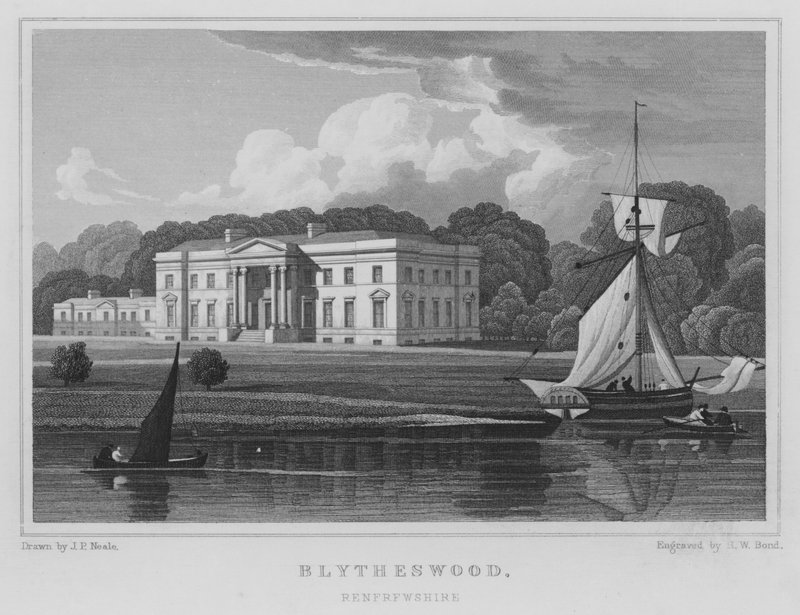 Blytheswood, Renfrewshire (gravering) af Thomas Hosmer Shepherd