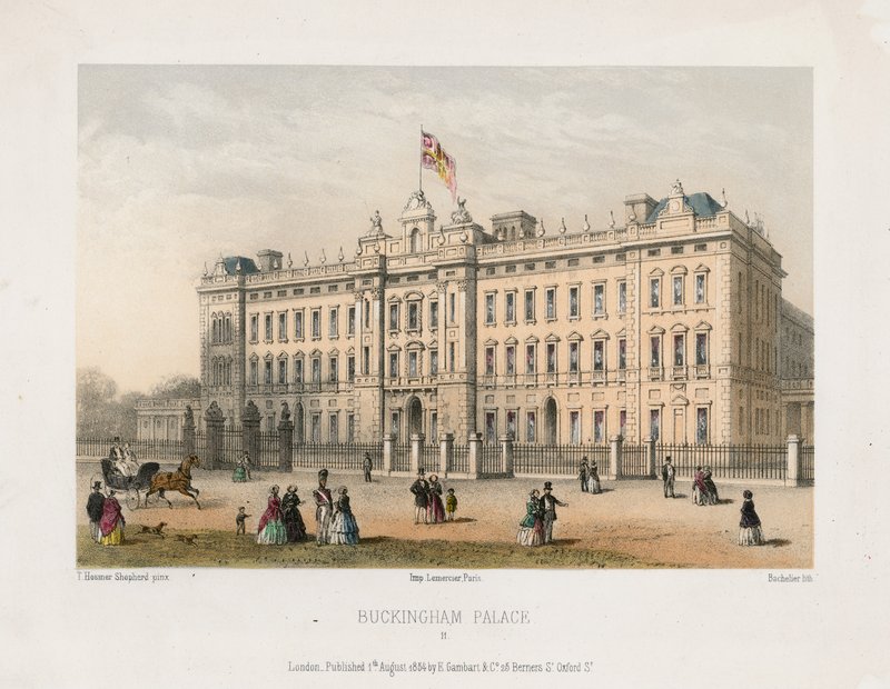 Buckingham Palace af Thomas Hosmer Shepherd