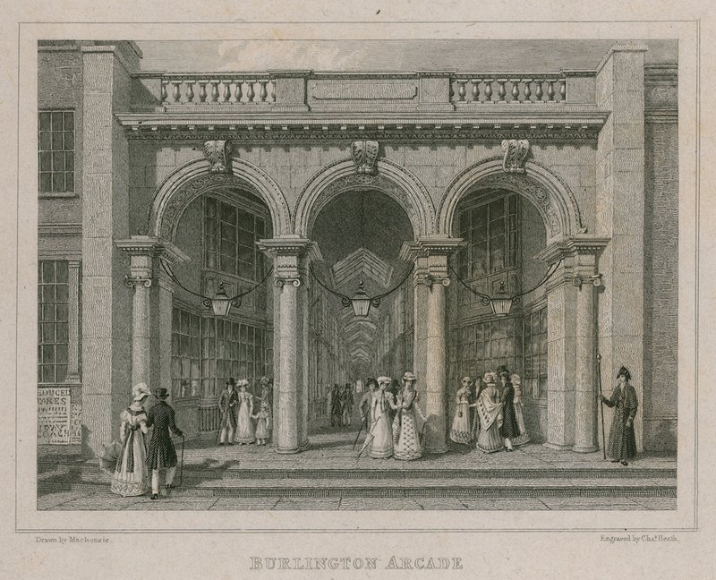 Burlington Arcade, London af Thomas Hosmer Shepherd