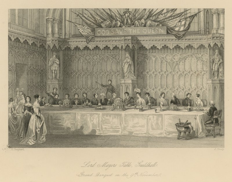 Overborgmesterens bord, Guildhall af Thomas Hosmer Shepherd