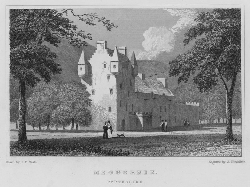 Meggernie, Perthshire (gravering) af Thomas Hosmer Shepherd