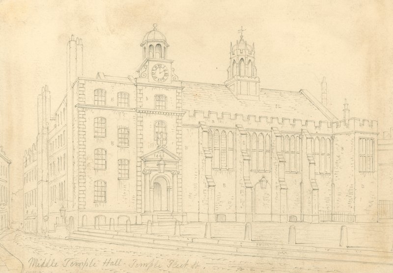 Middle Temple Hall af Thomas Hosmer Shepherd