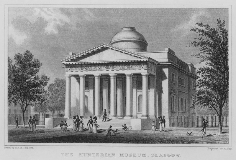 The Hunterian Museum, Glasgow (gravering) af Thomas Hosmer Shepherd