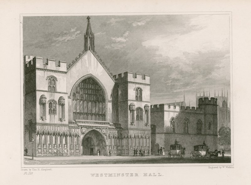 Westminster Hall af Thomas Hosmer Shepherd