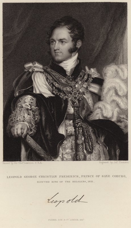Portræt af kong Leopold I af Thomas Lawrence