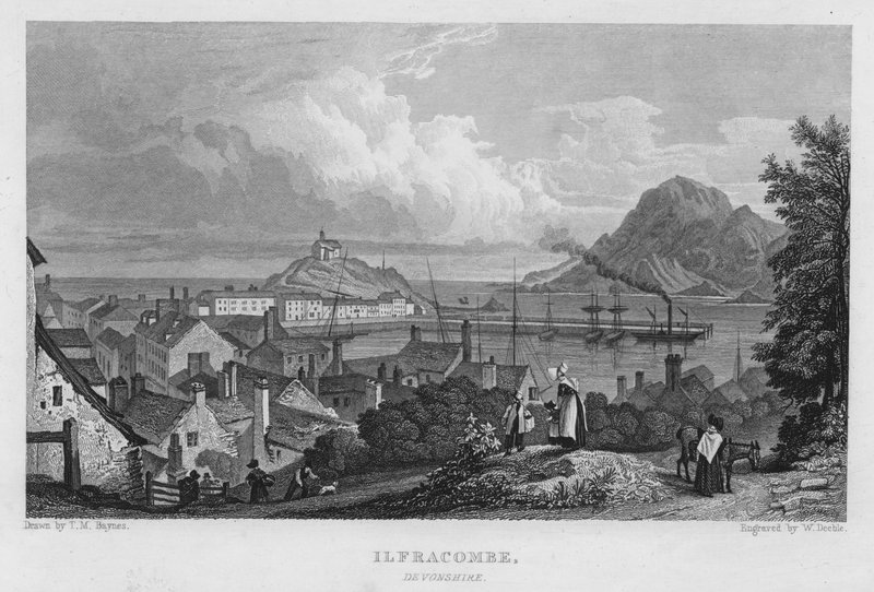 Ilfracombe, Devonshire (gravering) af Thomas Mann (after) Baynes