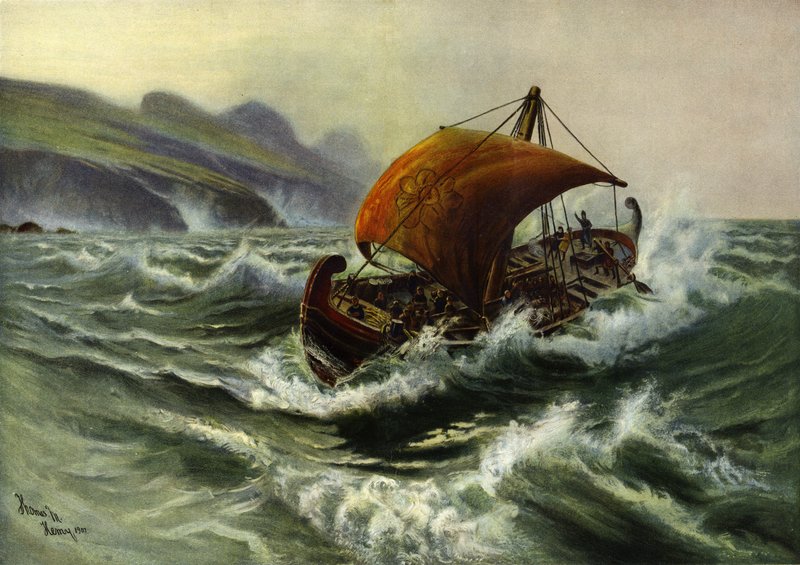Fønikere besøger Old England af Thomas Marie Madawaska Hemy