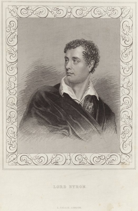Portræt af Lord Byron af Thomas Phillips