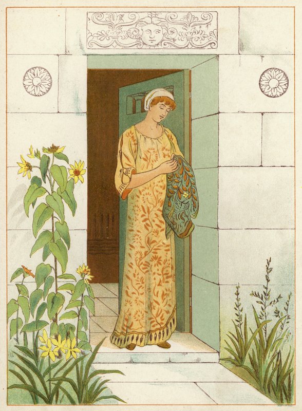 Danae (farve litho) af Thomas Ralph Spence
