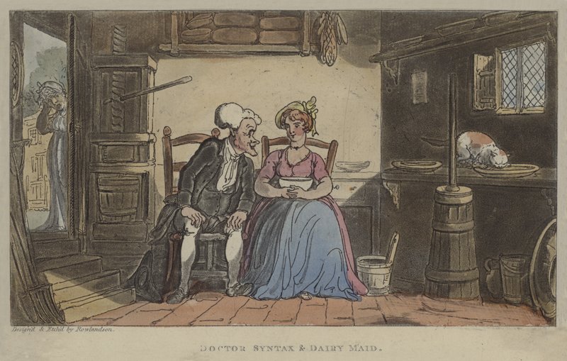Lægesyntaks og mejeri af Thomas Rowlandson