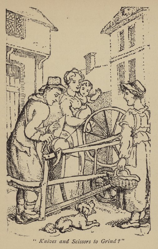 Knive og sakse til at slibe? af Thomas Rowlandson
