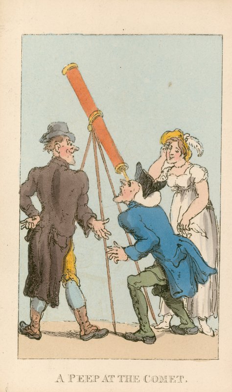 Kig på kometen af Thomas Rowlandson