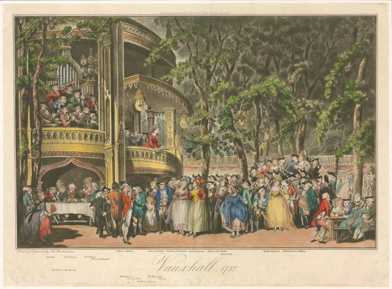 Vauxhall, 1732 af Thomas Rowlandson