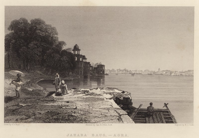 Zahra Baug, Agra (gravering) af Thomas Shotter Boys