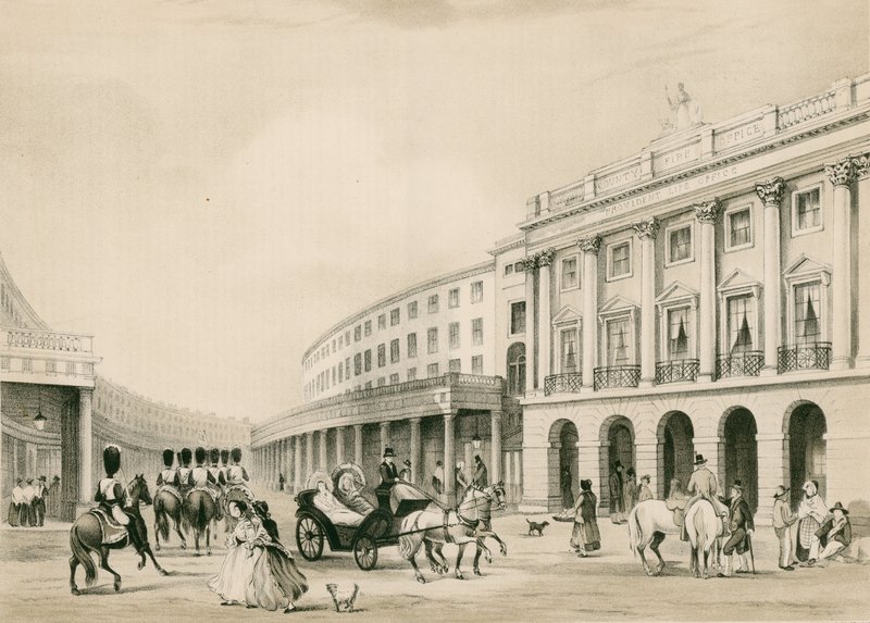 The Quadrant, Regent Street, London af Thomas Shotter Boys