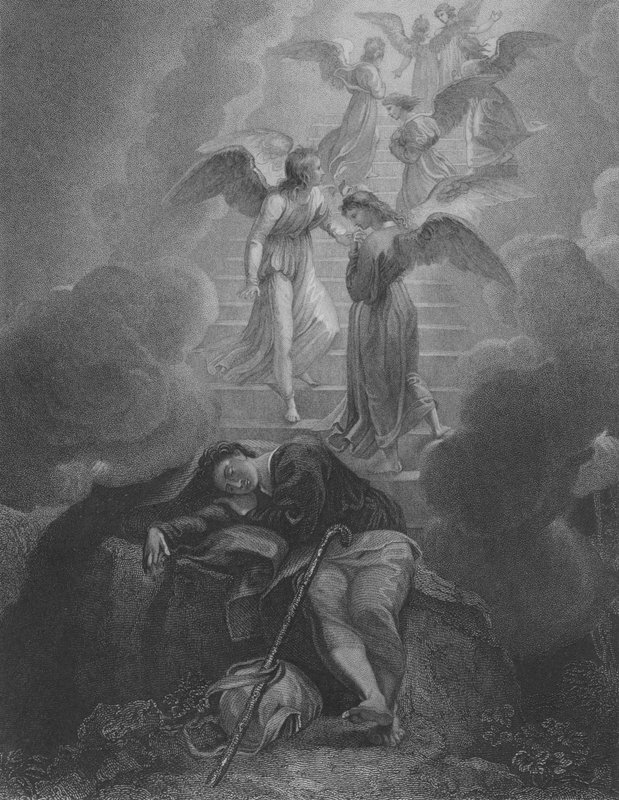 Jacobs syn, 1. Mosebog 28, vers 10-16 af Thomas Stothard