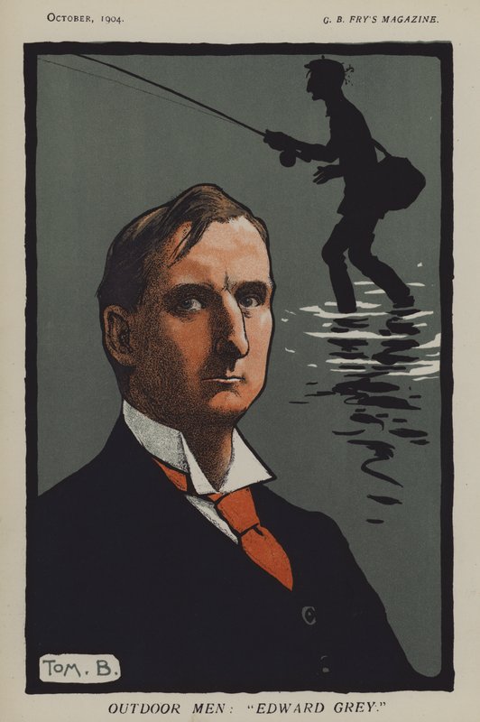 Outdoor Men: "Edward Grey" (farve litho) af Tom Browne