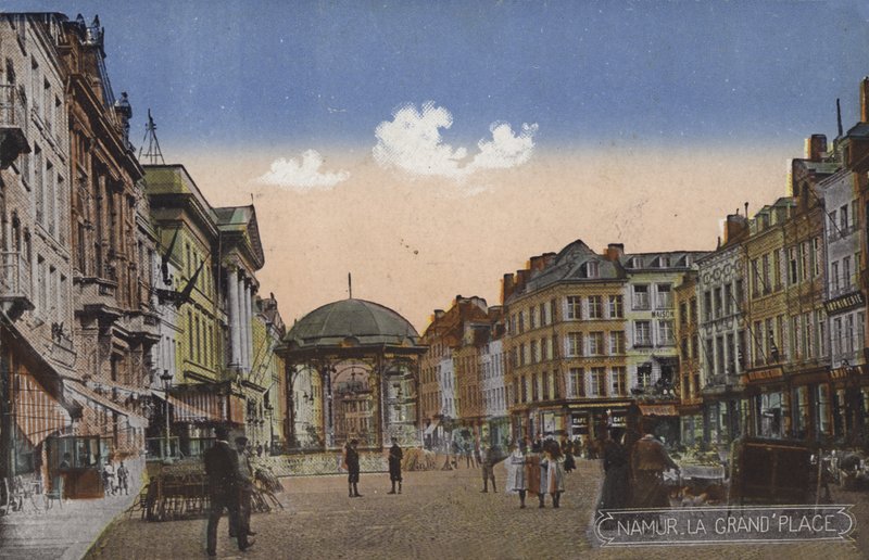 Namur, Grand Place (farvefoto) af Juste Lisch