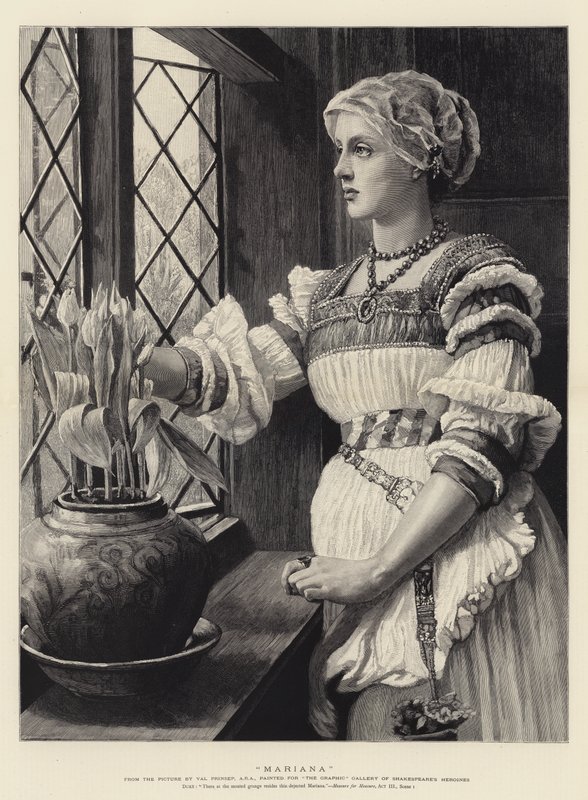 Mariana af Valentine Cameron Prinsep