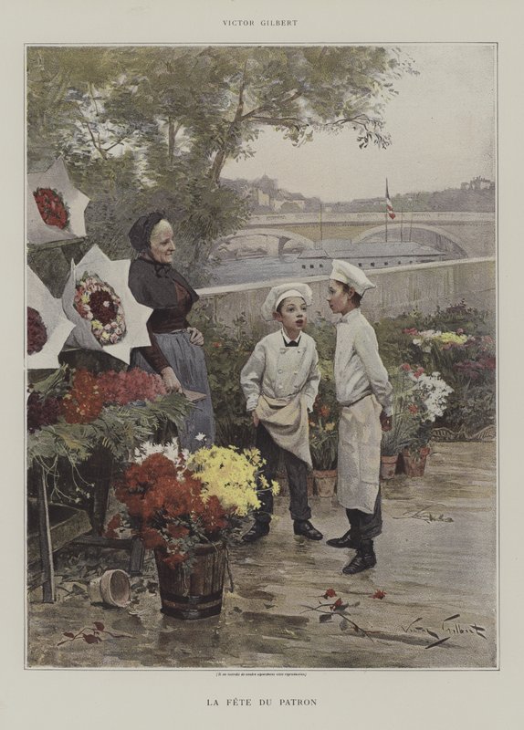 Fete du Patron af Victor Gabriel Gilbert