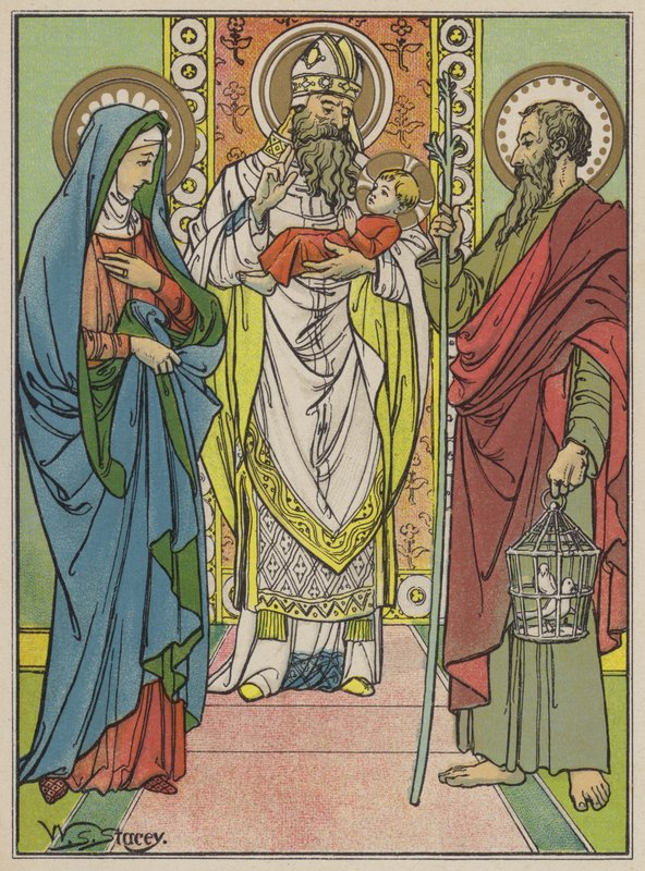 Præsentationen i templet af W.S. Stacey