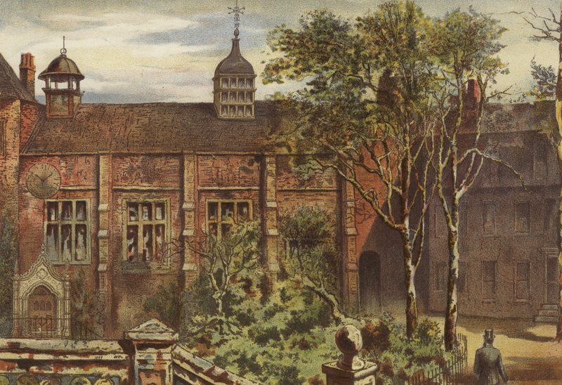 Staple Inn, First Court (chromolitho) af Waldo Sargeant