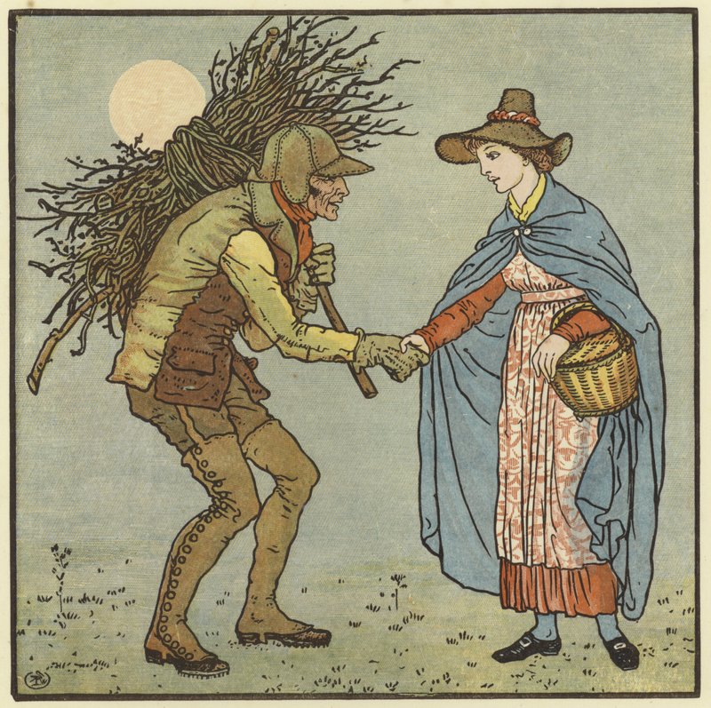 En tåget, fugtig morgen af Walter Crane