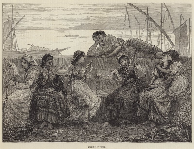 Aften i Genova af Walter Jenks Morgan