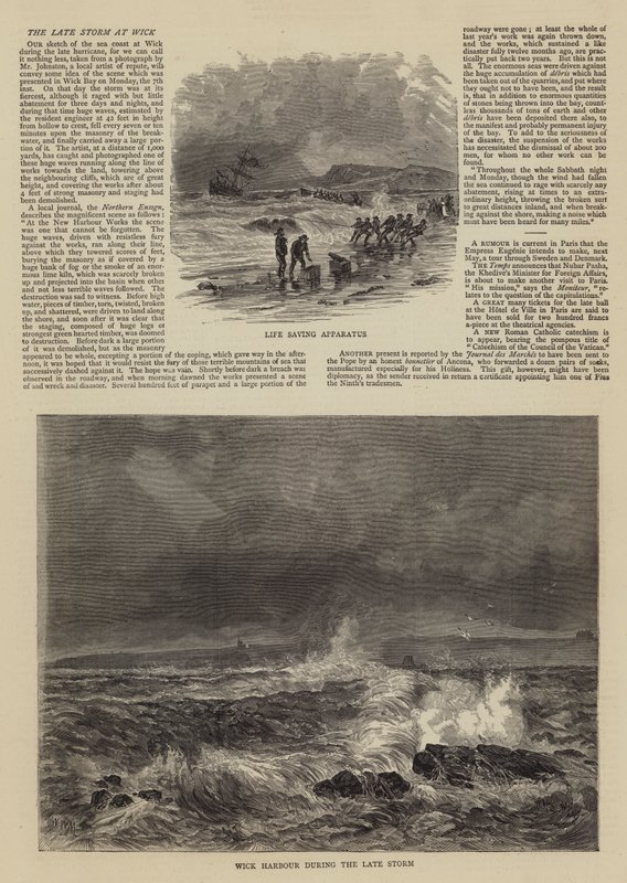 Den sene storm ved Wick af Walter William May