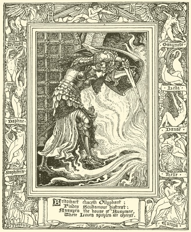 Fra Spensers Faerie Queene (gravering) af Walter (after) Crane