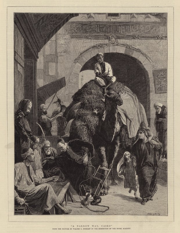 En smal vej, Cairo af Walter Charles Horsley