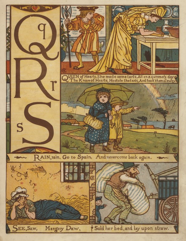 Alfabet (farve litho) af Walter Crane