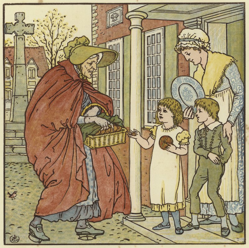 Hot Cross boller af Walter Crane
