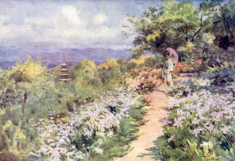 En have på en bjergside i Kyoto af Walter Frederick Roofe Tyndale