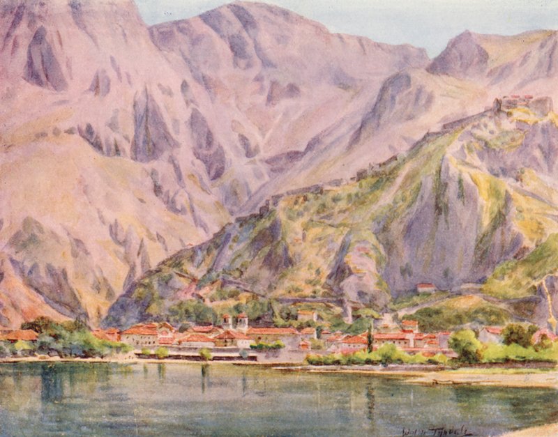 Cattaro (farvelitografi) af Walter Frederick Roofe Tyndale