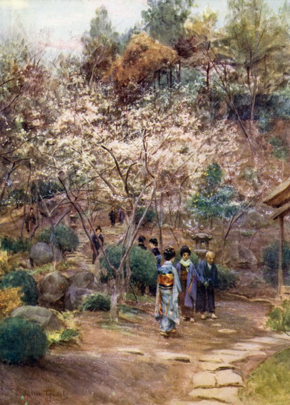 Blommetræer ved Atami af Walter Frederick Roofe Tyndale