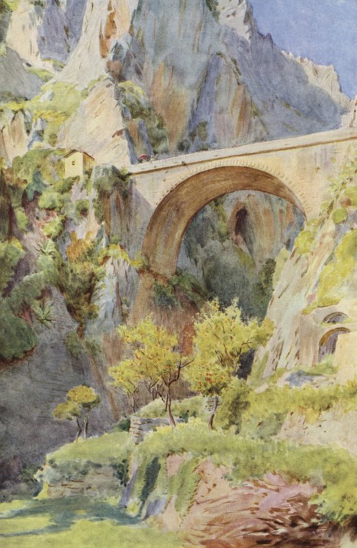 Pont St Louis (farve litho) af Walter Frederick Roofe Tyndale