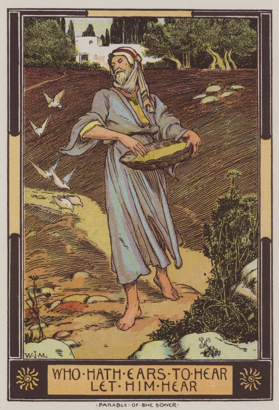 Såmanden (farve litho) af Walter Jenks Morgan