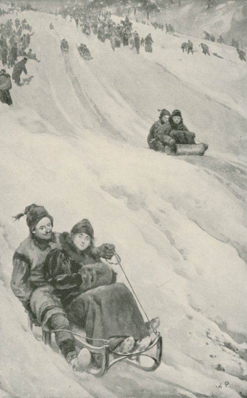 En kælkebakke i Canada af Walter Stanley Paget