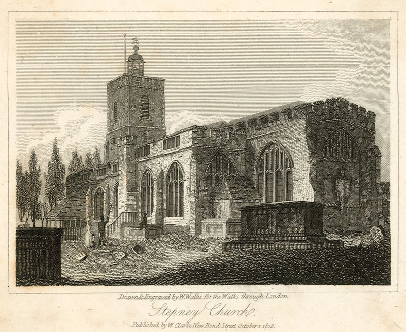 Stepney Church, London af Walter Wallis