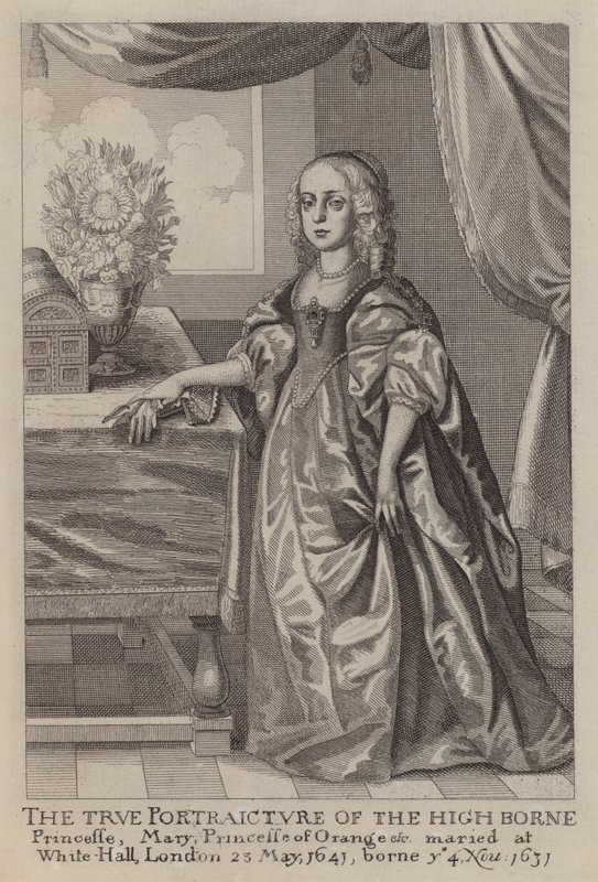 Mary, prinsesse af Orange (ætsning) af Wenceslaus (after) Hollar