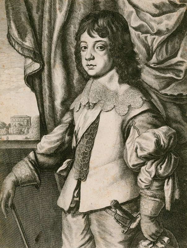 Kong Charles II som dreng af Wenceslaus Hollar