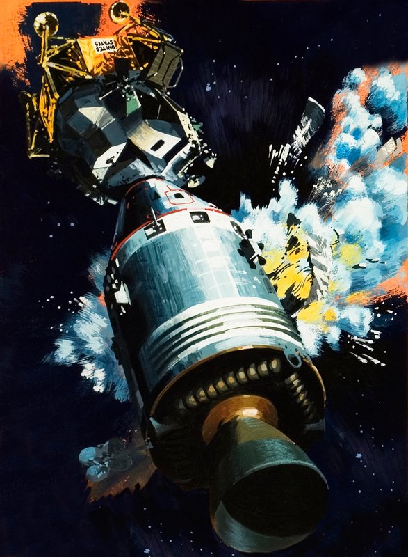 Apollo 13 af Wilf (20th century) Hardy