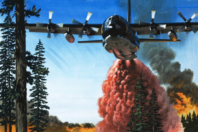 Bombning af en skovbrand af Wilf (20th century) Hardy