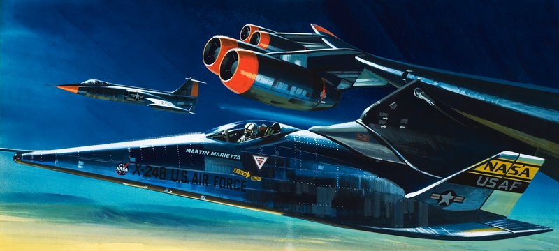 Martin Marietta X-24B rumfærge af Wilf (20th century) Hardy