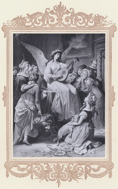 Mignon, Wilhelm Meister (litho) af Wilhelm von (after) Kaulbach